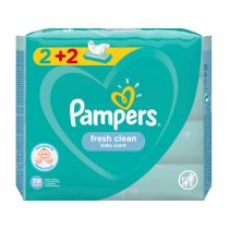 pampers μωρομάντηλα fresh clean 2+2