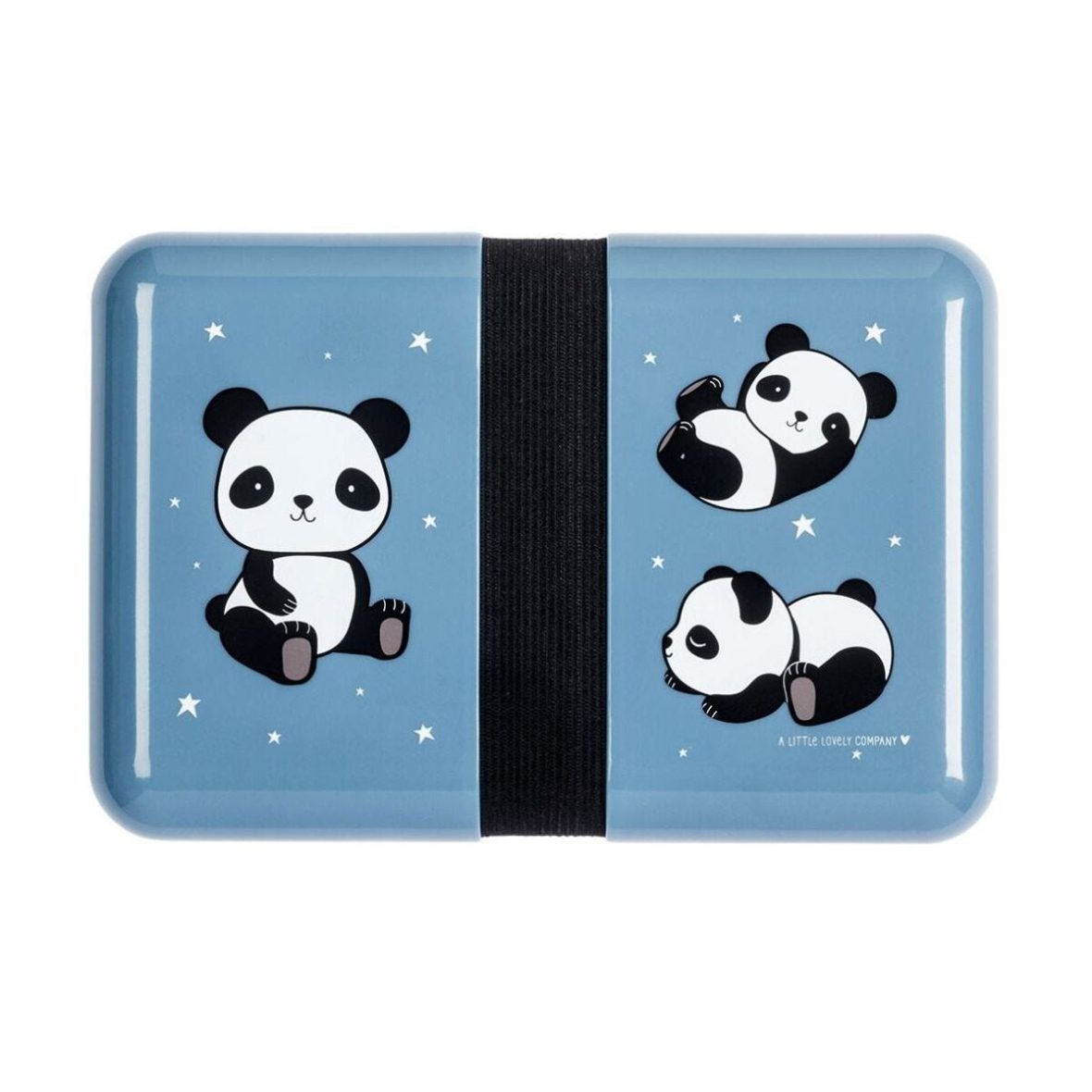 A Little Lovely Company Πλαστικό Παιδικό Δοχείο Φαγητού 0.850lt Panda Μ18 x Π12 x Υ6cm