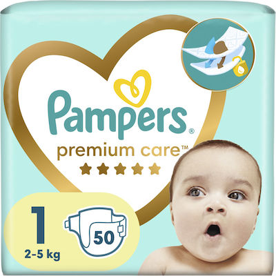 Pampers Premium Care Μέγεθος 1 [2-5kg] 50 Τεμάχια