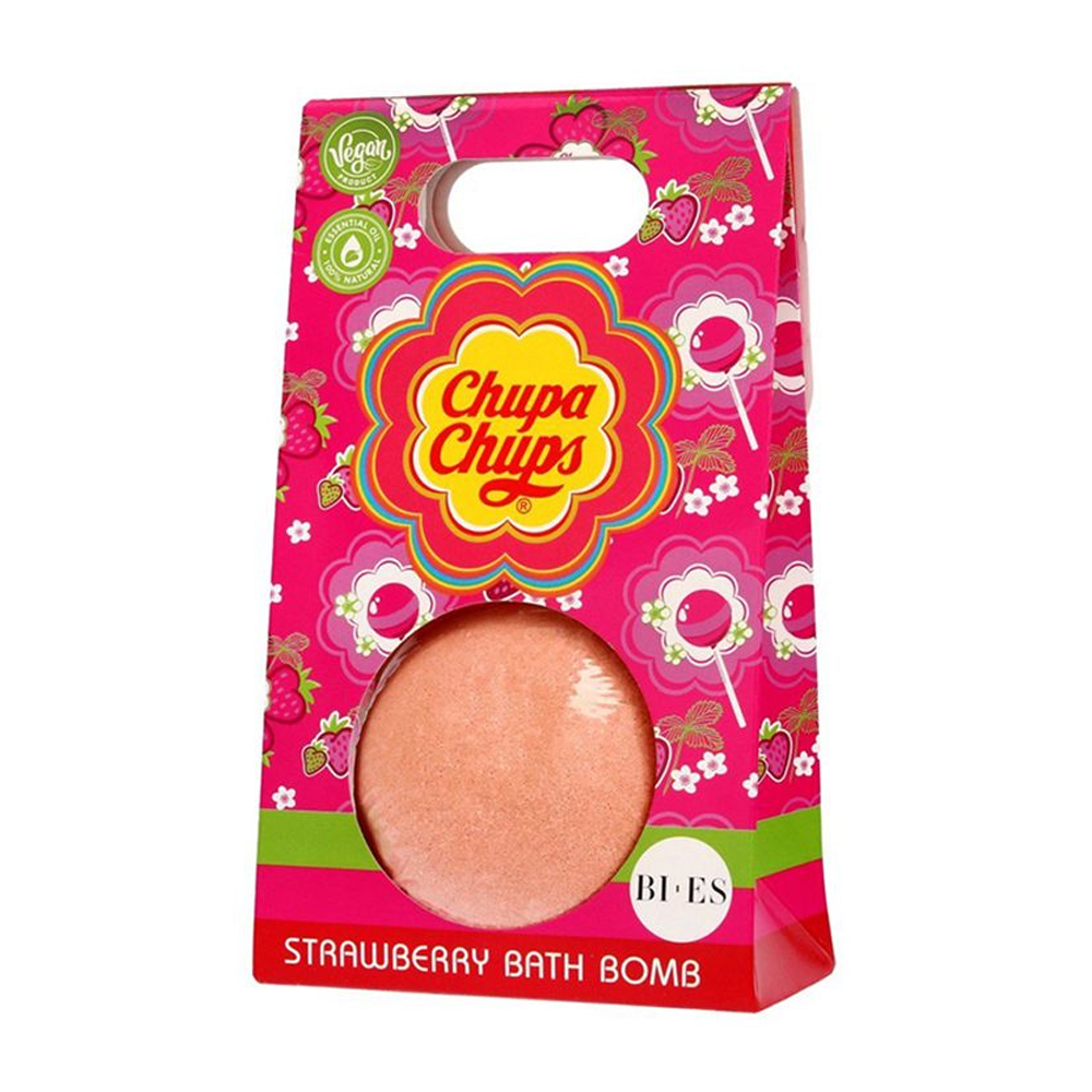 Bi-Es Kids Chupa Chups Bath Bomb Φράουλα 165g