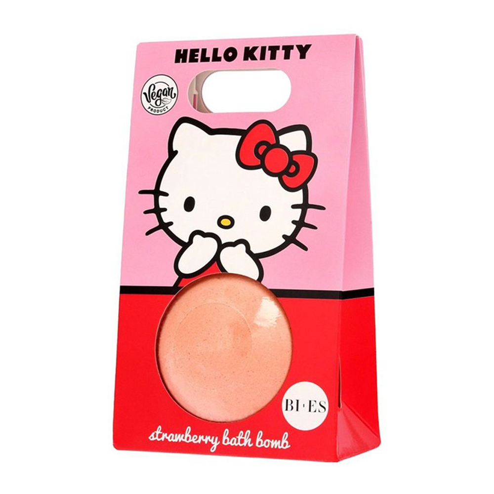 Bi-Es Kids Hello Kitty Bath Bomb Strawberry Bag 165g με Άρωμα Φράουλας – Pink