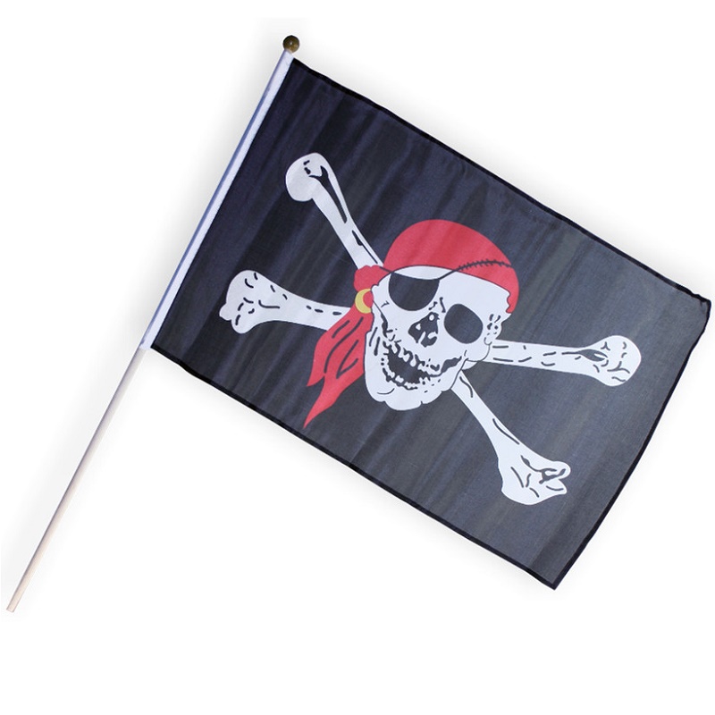 Σημαία Πειρατής Μπαντανα με κοντάρι 30×45