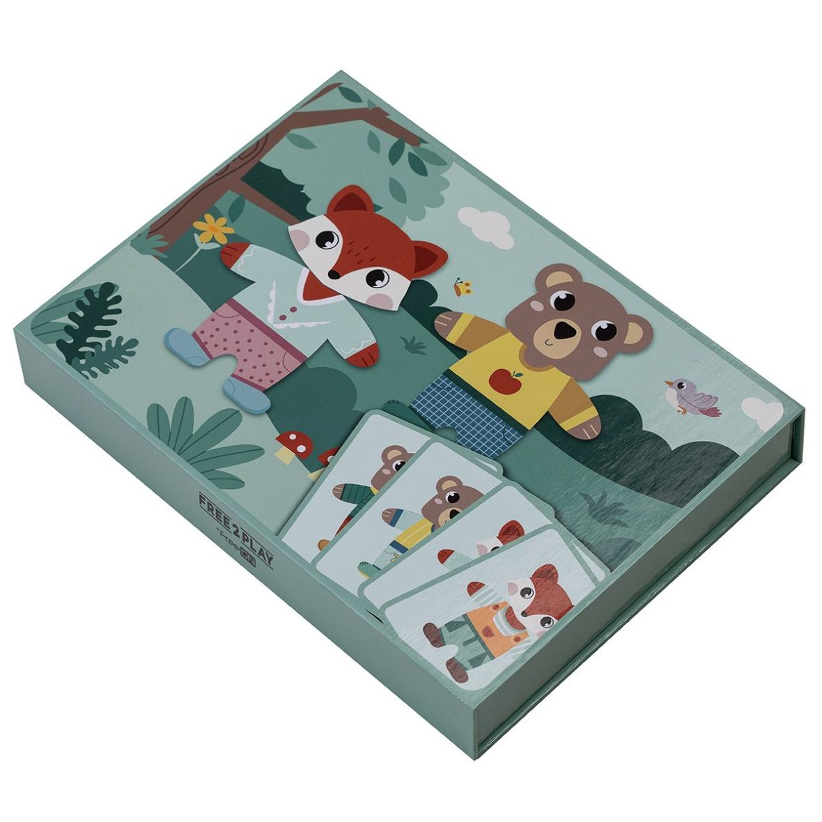 Free2Play  – Magnetic Game Board – Dress Up Game – Animals