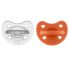 chicco όλο σιλικόνη physioforma soft luxe orange grey 16 36m σετ των 2